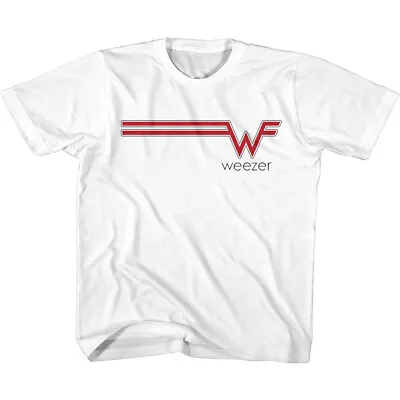 Buy Weezer Flying W Band Logo Youth T Shirt Rock Music Merch • 18.25£
