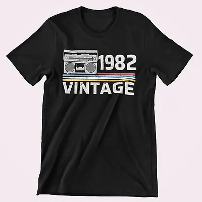 Buy Vintage Boombox Birthday T-Shirt. 50th/40th Birthday T-shirt Gift. Old School T. • 11.40£