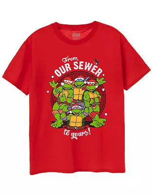 Buy Teenage Mutant Ninja Turtles Red Short Sleeved T-Shirt (Mens) • 16.95£