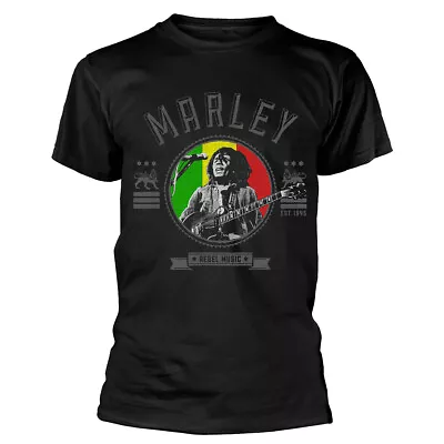 Buy Bob Marley Rebel Music Seal Black T-Shirt NEW OFFICIAL • 14.99£
