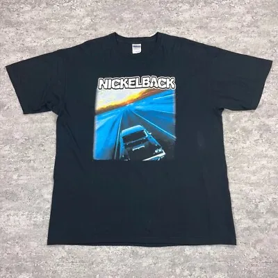 Buy Nickelback 2008 Tour T Shirt Mens XL Black Gildan Music 00s Y2K Tee • 29.95£