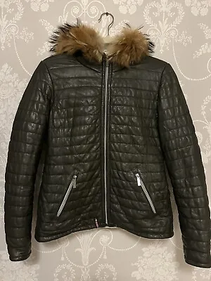 Buy Oakwood Ladies Happy Baffle Short  Leather Jacket  M   RRP £400 • 50£
