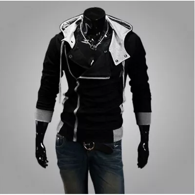 Buy Men's Hoodie Jacket Loose Fit Coat Cloak Cosplay Costume For Assassins Creed New • 17.99£