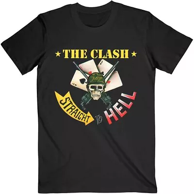 Buy Officially Licensed The Clash Straight To Hell Mens Black T Shirt The Clash Tee • 14.50£