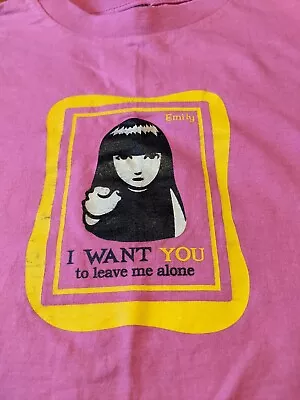 Buy Original Emily The Strange T-shirt Size S Leave Me Alone Y2K Alternative Goth • 16£