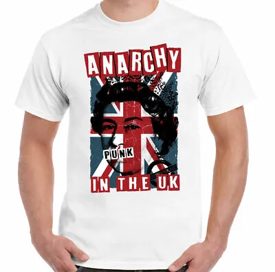 Buy Anarchy T-Shirt Punk In Uk Queen 70s 80s 90s 100% Retro Gift White S- 3xl   • 6.99£