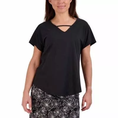 Buy Tranquility By Colorado Clothing Ladies' Size Large, Short Sleeve Top, Black  • 14.21£