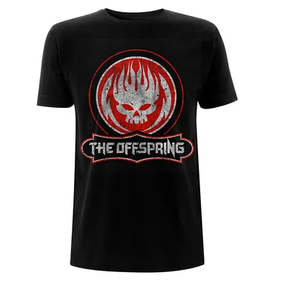 Buy The Offspring T Shirt Skull Distressed Officially Licensed Black Mens Rock Band • 16.35£