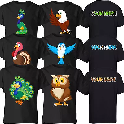 Buy Personalised Your Name Cute Birds Birthday Animal Gift T Shirt #P1#Or#A • 7.59£