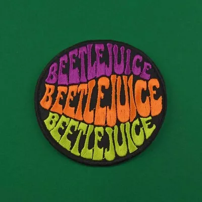 Buy Beetlejuice Iron On Patch 80s Tim Burton Michael Keaton Cosy Horror Movie Film • 3.50£