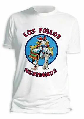 Buy Los Pollos Hermanos Mens Breaking Bad T-Shirt 100% Retro Gift White S- 3xl   • 6.99£