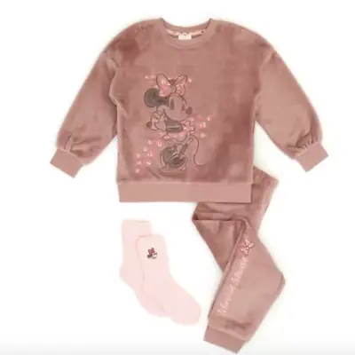 Buy Disney Store Minnie Mouse Fluffy Pyjamas & Socks UK SMALL Adult • 30£