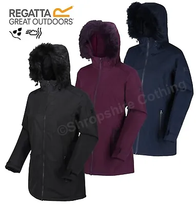 Buy Regatta Womens Myla Waterproof Jacket Hooded Insulated Parka Walking Coat • 17.97£