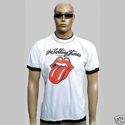 Buy Rare Amplified Official Rolling Stones Tongue Vintage Satisfaction Vip T-shirt L • 39.42£
