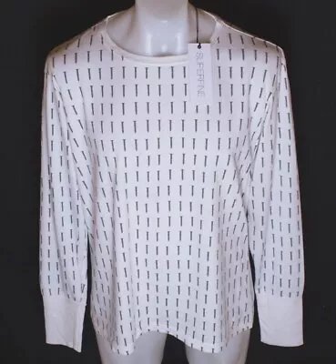 Buy New Men's Superfine Long Sleeved Nails T Shirt M L XL RRP£90 Made In Italy White • 16.99£
