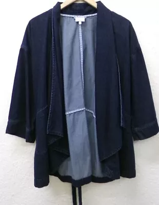 Buy Women's East Denim Jacket Dark Blue Size S/M • 7.99£
