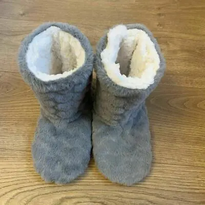 Buy New Ladies Slippers Womens Fur Thermal Ankle Boots Warm Winter Shoes Size UK 3-8 • 6.79£