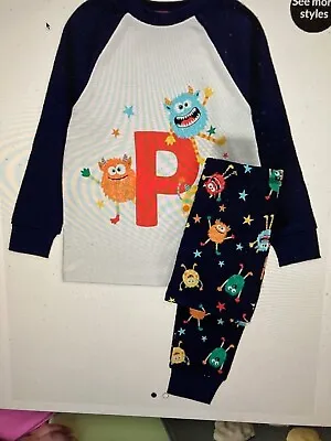 Buy Bnwt Age 4-5 Yrs Letter P Monster Pyjamas Free Post • 6£