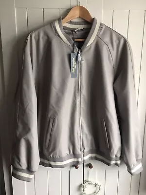 Buy Ruth Langsford Textured Faux Croc Bomber - Size 22 (BNWT) Light Grey • 39.99£