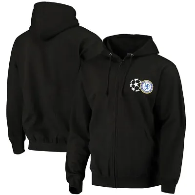 Buy Chelsea FC Football Zip Hoodie Mens Small Champions League Hooded Top S CHH1 • 29.95£
