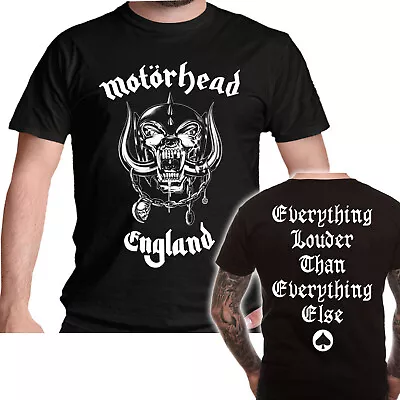 Buy Motorhead T Shirt Official England Everything Louder Tee New S M L XL XXL • 16.49£