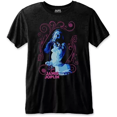 Buy Janis Joplin Unisex T-Shirt: Floral Frame • 20£
