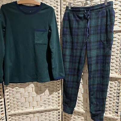 Buy CuddlDuds XS Pajamas  Fleece 2 Pc Set Checkered Drawstring  Jogger Pant • 23.62£
