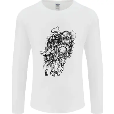 Buy Odin The Viking On Horseback Valhalla Gods Mens Long Sleeve T-Shirt • 12.99£