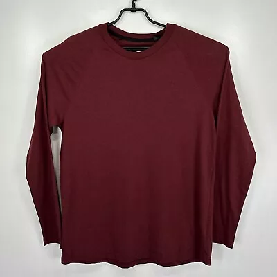 Buy G-STAR T-Shirt Mens LARGE Burgundy Long Sleeve Round Neck Regular Classic Raglan • 19.99£