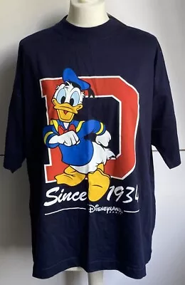 Buy Amazing BNWT 1998 Disney Land Paris Donald Duck T Shirt S/M Rare • 30£