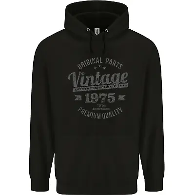 Buy Vintage Year 48th Birthday 1975 Mens 80% Cotton Hoodie • 19.99£