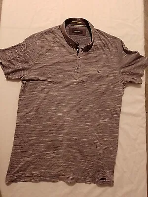Buy Mens Polo Shirt Guide London Size L Short Sleeves Grey 462 • 13.99£