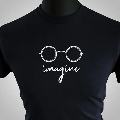 Buy Imagine T Shirt John Lennon Peace Cool Retro Glasses • 13.99£