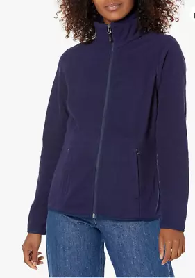 Buy Amazon Essentials Women's Classic-Fit Full-Zip Polar Soft Fleece Jacket NAVY XL • 12.99£