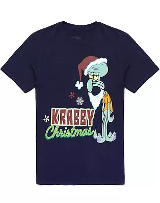 Buy Spongebob Squarepants Squidward Christmas T-Shirt Mens Adults Top • 14.99£