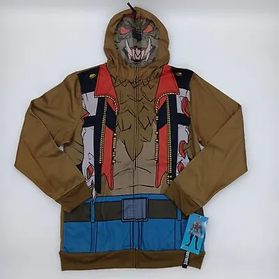 Buy Fortnite Boys' Dire Wolf Costume Hoodie Jacket Full Zip Face Mask 18/20 NWT AA7 • 13.69£