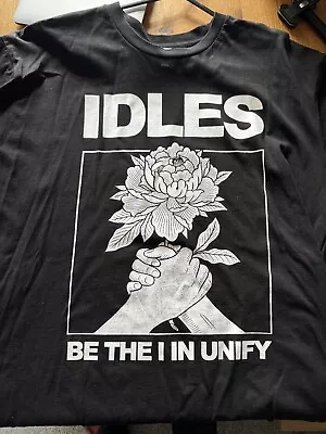Buy Idles T Shirt Rare Be The I In Unify Rock Band Merch Tee Size XL Black • 14.99£