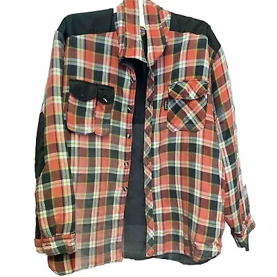 Buy Dickies Padded Workwear Casual Shirt/Jacket Red/White Lumberjack Men’s Size L • 20£