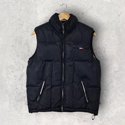Buy Tommy Hilfiger Denim Vest Bodywarmer Fleece Lined Puffer Padded Jacket S • 44.95£