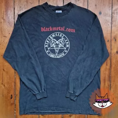 Buy Vintage Late 90s-Y2K Era Black Metal Merch T Shirt • 200£