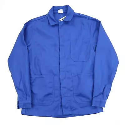 Buy VINTAGE French EU Worker CHORE Work Shirt Jacket Blue SZ XS (M5487) • 23.95£