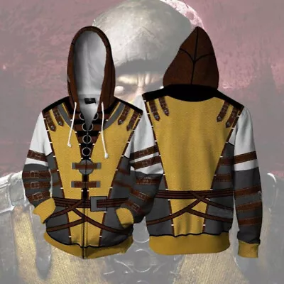 Buy Game Mortal Kombat 11 Hoodie Cosplay Scorpion Sweatshirt Zipper Costume Coat Top • 21.59£