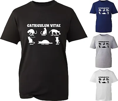 Buy Catriculum Vitae Cat Lovers Funny T-Shirt Ninja Cat Kids Cartoons Birthday Top • 9.99£