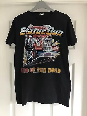 Buy STATUS QUO - Vintage 1984 End Of The Road Tour T Shirt • 35£