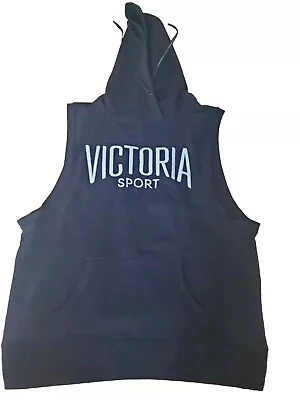 Buy Victoria Secret Sport Hoodie Sleeveless Sz L NWT Open Back Design  • 9.45£