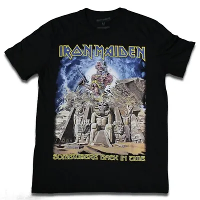 Buy Official Licensed T-Shirt Iron Maiden Eddie Somewhere Back In Time (front/back) • 40.35£