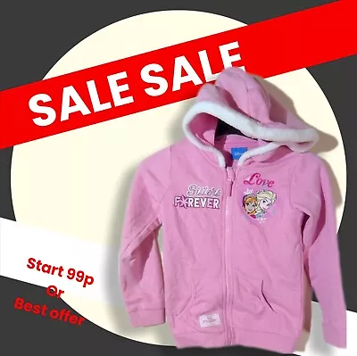 Buy Disney's Sisters Forever Zipped Hoodie Jacket Size 7-8 Yrs • 0.99£