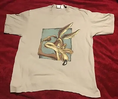 Buy Vintage Warner Bros Studio Store Wile E.Coyote XL T-Shirt (1995) • 24.99£
