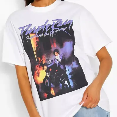 Buy Prince Purple Rain Oversized Fit T-Shirt, Official Licensed, Gift For Prince Fan • 9.95£