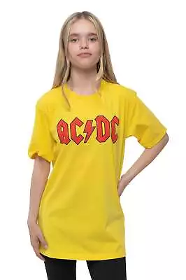 Buy AC/DC Kids Classic Band Logo Yellow T Shirt • 13.49£
